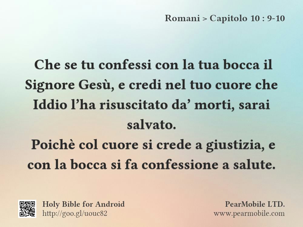 Romani, Capitolo 10:9-10
